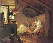 Carl Spitzweg The Poor Poet, china oil painting artist